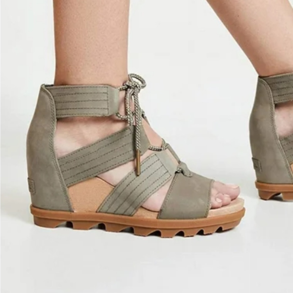 Sorel Women's Joanie II Lace up Sandals in Sage